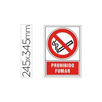 Pictograma Syssa Señal De Prohibicion Prohibido Fumar En Pvc 245x345 Mm