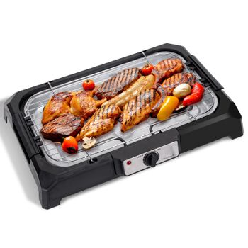 Plancha De Asar Eléctrica Antiadherente, Lisa Y Grill De 1500w Bn3679  Superficie 48x27cm con Ofertas en Carrefour