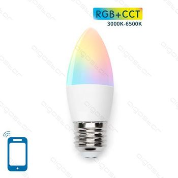 Bombilla Led C37 E27 5w Wifi Rgb+cct