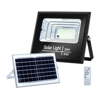 Proyector Led Aigostar Ip67 Con Panel Solar 25w 6500k 270lm