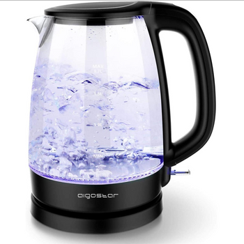 Hervidor De Agua Eléctrico De Cristal, 1,7 L, 2200w Aigostar Adam