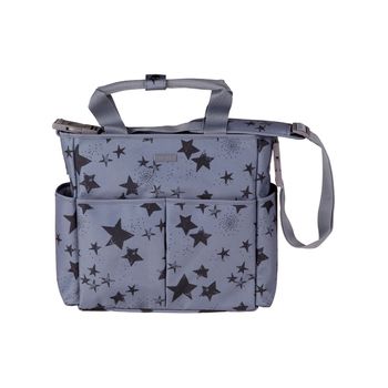 Bolsa Maternidad + Cambiador Stories Gris Con Estrellitas Agua Marina con  Ofertas en Carrefour