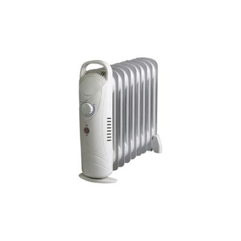 Radiador de aceite 700W,Radiador Eectrico Bajo Consumo,7  Elementos,Ermostato Regulable,Protección Sobrecalentamientoradiador Aceite  Bajo Consumo para Estancias de 20㎡,Blanco(1 pieza) : : Bricolaje y  herramientas