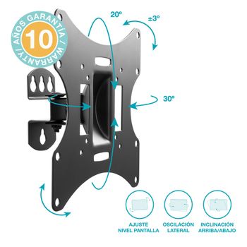 Soporte TV Económico Macrotel 23-42 Pulgadas + Cable HDMI