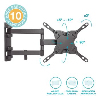 Soporte Tv Pared Giratorio Extensible 13" - 42"- Holmios