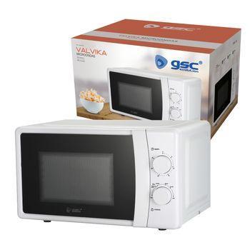 Microondas, Capacidad 20L, 6 Niveles Potencia,Temporizador 30 min,Tirador  Efecto Madera,Fácil Limpieza SWAN SM22036 800W Blanco - Microondas - Los  mejores precios