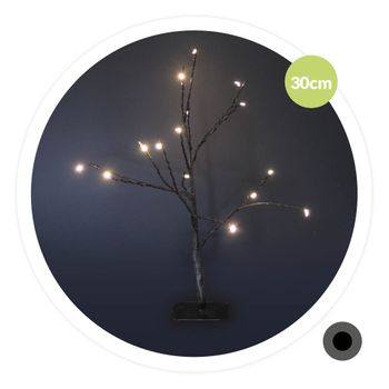 Árbol Decorativo Led Cumia 30cm Negro