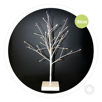 Árbol Decorativo Led Cumia 30cm Blanco