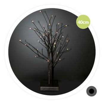 Árbol Decorativo Led Cumia 40cm  Negro