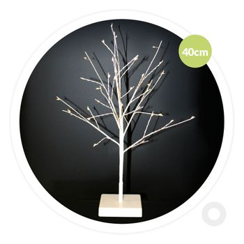 Árbol Decorativo Led Cumia 40cm Blanco