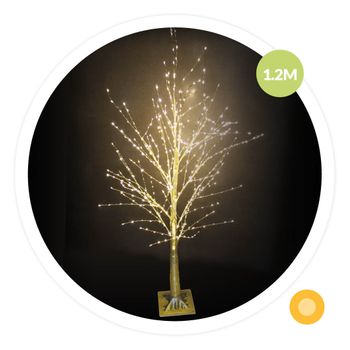 Árbol Decorativo Led Sirka 1,2m Dorado