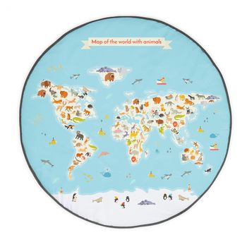 Alfombra Primeros Paso Animals Worldmap