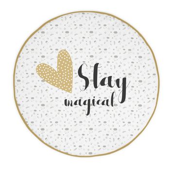 Alfombra Primeros Paso Stay Magical Mostaza