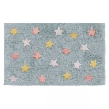 Alfombra Stars Multicolor/rosa