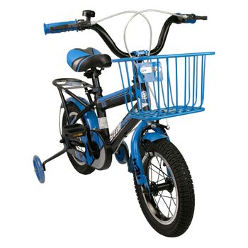 Bicicletas Infantiles Niños 3-8 Años Con Ruedines Y Cesta Color: Morado, 12 Pulgadas con Ofertas en Carrefour