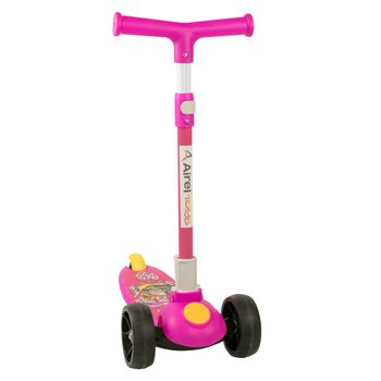 Patinete Niños 3 A 6 Años Scooter Plegable Y Ajustable Color: Rosa