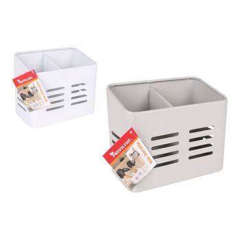 Panera De Acero Encimera Sobremesa Guardar Pan Bollos Puerta Corredera  36x24x15cm con Ofertas en Carrefour