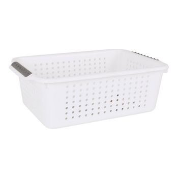 Cesta Multiusos Confortime Blanco Plástico (30,7 X 20,5 X 10 Cm)