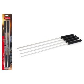 Set De Pinchos Para Barbacoa Algon Metal (48 Cm) (4 Pcs)