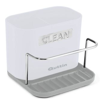 Organizador Quttin Gris Blanco Plástico (13,5 X 12 X 10,8 Cm)