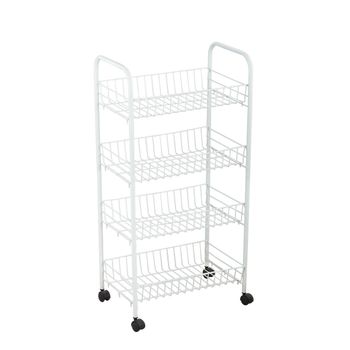 Carrito Frutero Verdulero Con 4 Cestas Y Cajón Para Accesorios En Color  Miel 37x37x85 Cm- Meyvaser, con Ofertas en Carrefour