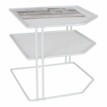 Estante Confortime Metal Blanco Organizador (23 X 23 X 20 Cm)