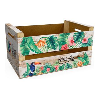 Caja De Almacenaje Confortime Paradise Brillo Tropical (44 X 24,5 X 23 Cm)