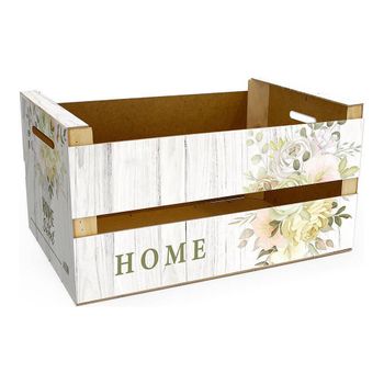 Caja De Almacenaje Confortime Home Brillo Flores (36 X 26,5 X 17 Cm)