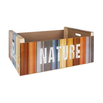 Caja De Almacenaje Confortime Nature Madera (58 X 39 X 21 Cm)