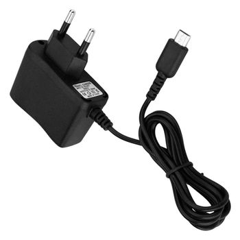 Ociodual Cargador De Red 220v Compatible Con Ds Lite Ndsl Dsl Negro Adaptador Toma Corriente Casa