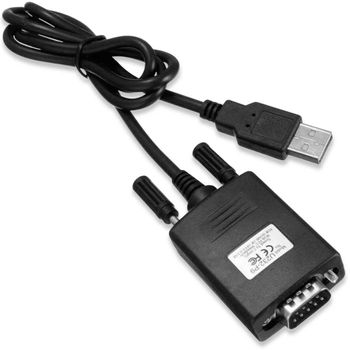 Ociodual Cable Adaptador Negro Conversor De Usb A Puerto Serie Db9 Rs-232 Rs232 9 Pines 0.8m Macho