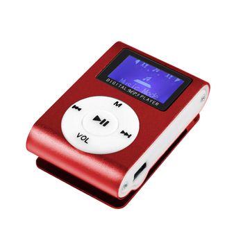 Ociodual Reproductor Mp3 Con Clip Pantalla Lcd Soporta Tarjeta Micro Sd Vino Lector De Música