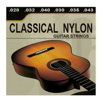 Ociodual Lote De 6 Cuerdas Para Guitarra Clasica Española Classical Nylon Musica Gf80310