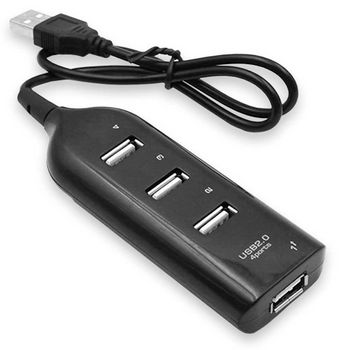 HUB USB 3.0 de 4 Puertos Negro Alta Velocidad con Toma Corriente Extra –  OcioDual