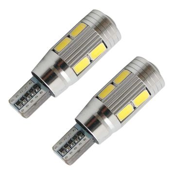 2 Luces De Posición LED Blanco Frío T10 SMD 5050 Bombilla Coche 6000K 12V  W5W