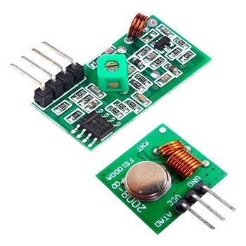 Ociodual Conjunto Módulo Emisor Receptor Transmisor Inalámbrico Sin Cables Rf 433mhz Para Robótica