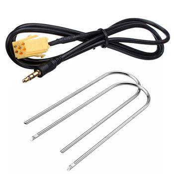 Conector 6 Pin Mini-iso Aux In 3.5mm + Llaves Para Fiat Punto 500, Lancia Musa . Kit Cable Auxiliar Ociodual