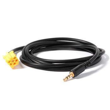 Cable Auxiliar Jack 3.5 6 Pin Mini-iso Compatible Con Fiat 500 Punto Y Panda Fiorino A Partir De 2007 Ociodual