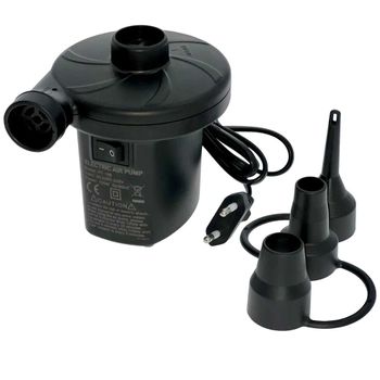 Ociodual Inflador Electrico Hinchador Bomba Aire Mini Compresor Colchon Hinchable Negro