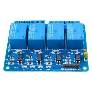 Ociodual Placa Módulo 4 Relés 5v 10a Con Optoacoplador Para Electrónica Robótica Arm Pic