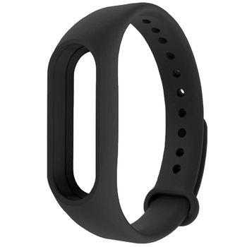 Correa De Repuesto Compatible Con Xiaomi Mi Smart Band 3 4 Negra Pulsera De Silicona Ociodual