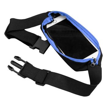 Ociodual Riñonera Deportiva Bolsa Individual Simple Cintura Running Sport Cinturon Azul
