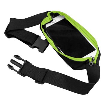 Ociodual Riñonera Deportiva Bolsa Individual Simple Cintura Running Sport Cinturon Verde