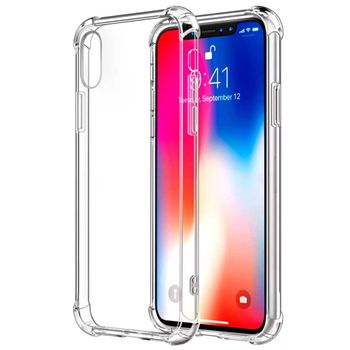 Funda Para Iphone Xs Max De Tpu Gel Shockproof Con Esquinas Reforzadas Antichoques Transparente Ociodual