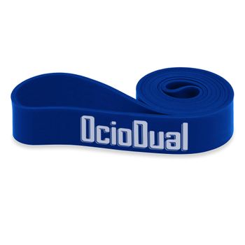 Ociodual Banda Elastica De Resistencia Goma Para Fitness Yoga Fuerza Ejercicio 65mm Azul