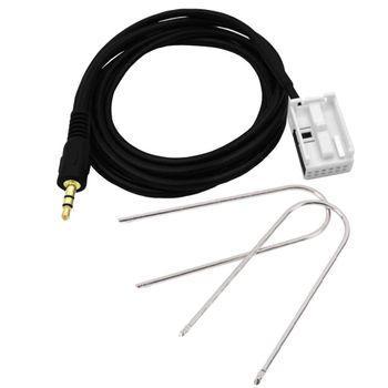 Cable De Audio Aux Jack 3,5 12 Pin Compatible Con Peugeot 307 308 407 408 507 Y Citroen C2 C4 C5 Rd4 Ociodual