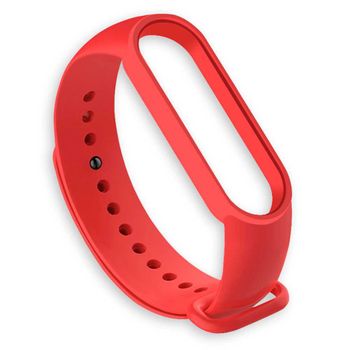 Correa De Repuesto Compatible Con Xiaomi Mi Band 6 5 Amazfit Band 5 Roja Pulsera De Silicona Ociodual