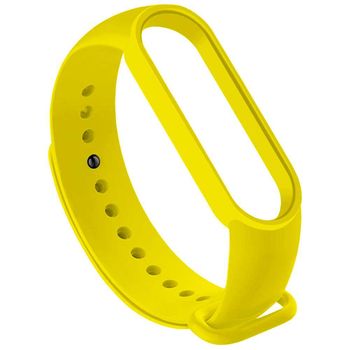 Correa De Repuesto Compatible Con Xiaomi Mi Band 6 5 Amazfit Band 5 Amarilla Pulsera De Silicona Ociodual