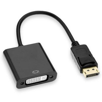 Ociodual Cable De Displayport Macho A Dvi Hembra Negro Adaptador Dp Conversor De Video Full Hd