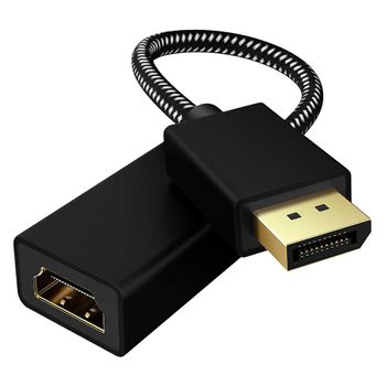 Redstar24 Conector HDMI en ángulo de 90 grados y adaptador en